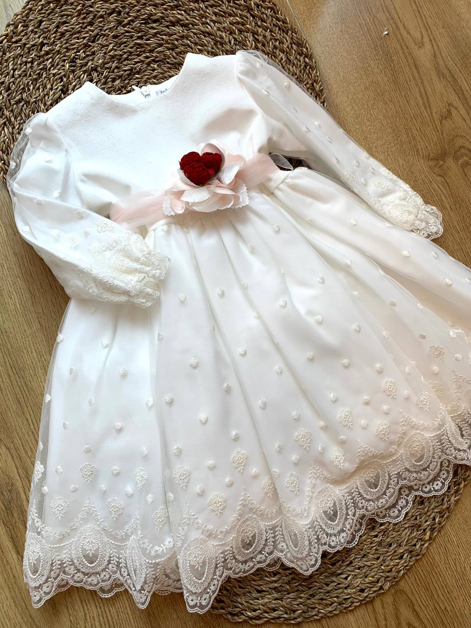 Abito Battesimale PANNA E CIPRIA CHRISTMAS TETO E TATTA