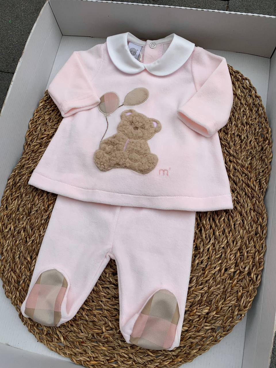 Tutina spezzata TEDDY ROSA/TABACCO MARLÙ