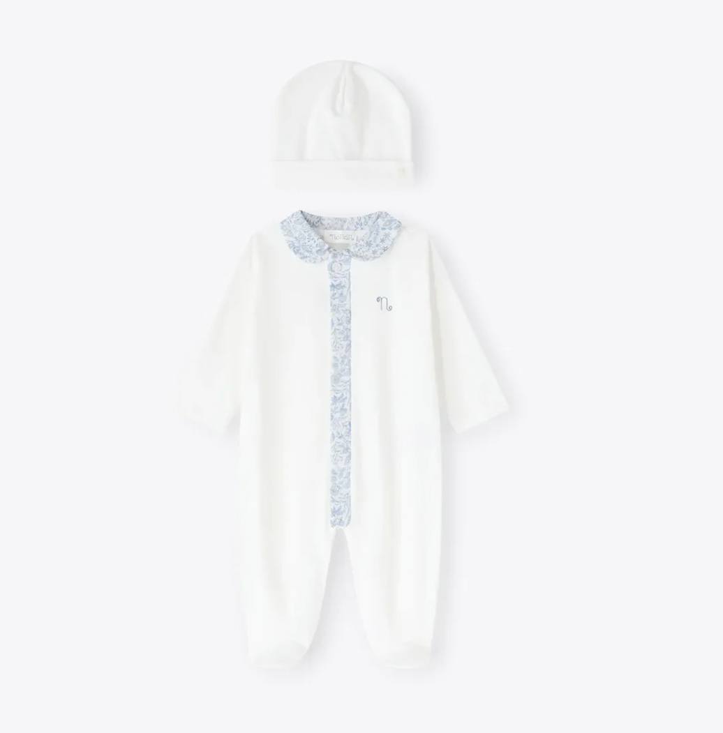 Tutina con Cappello AZZURRO LIBERTY NANÁN