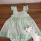 ABITINO A RIGHE VERDE ACQUA BABY FASHION