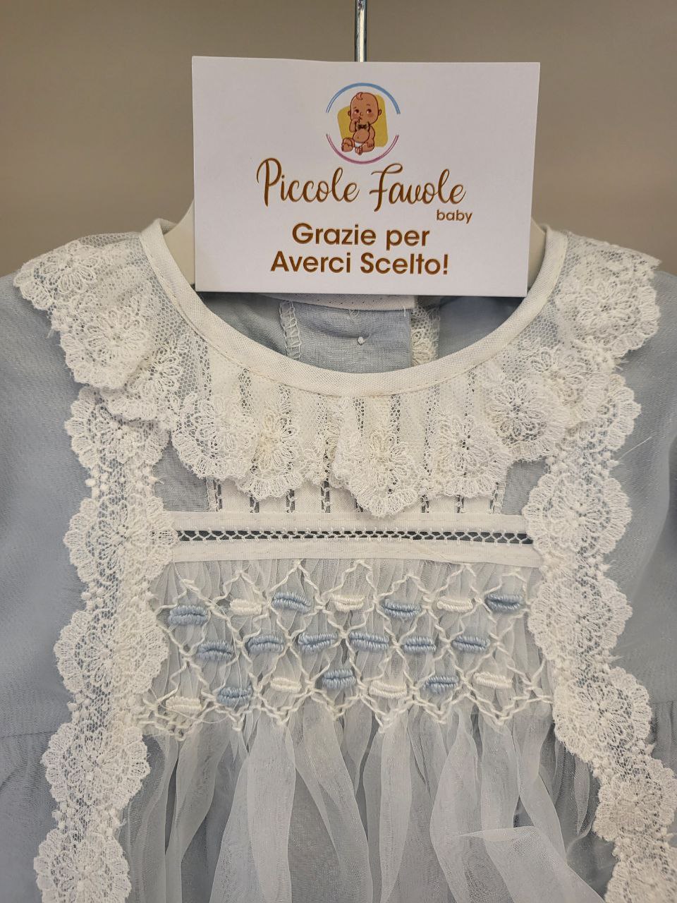 Pagliaccetto battesimale Charo Cristal