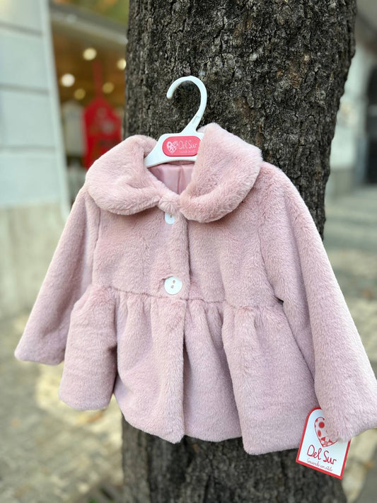Cappottino ECO-PELLICCIA ROSA DEL SUR