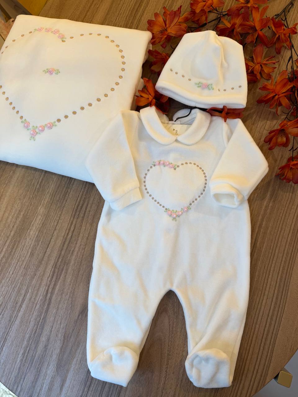 Coordinato "CUORE DI ROSELLINE" BISOU