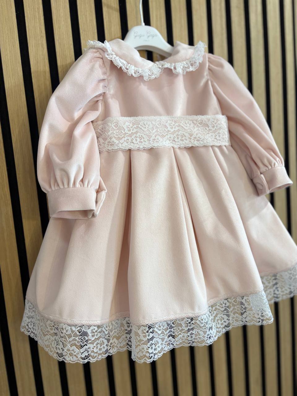 Abito ROSA SETA CON PIZZO GUGU GAGA
