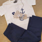 Completo t-shirt orsetto e pantalone