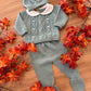 Tutina SPEZZATA CON CAPPELLINO VERDE Ottanio BABY FASHION