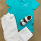 Completo Pantalone e POLO SMERALDO