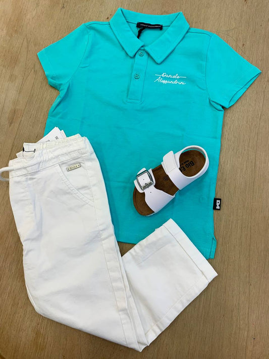 Completo Pantalone e POLO SMERALDO