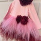Abito ROSA PEONIE Bordeaux Daga