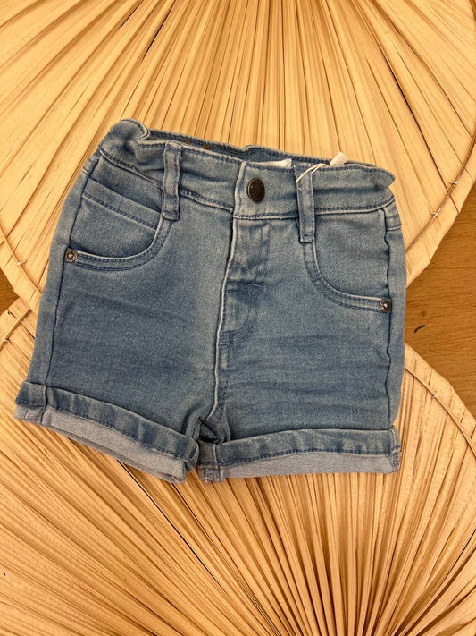 Bermuda jeans chiaro bimbo