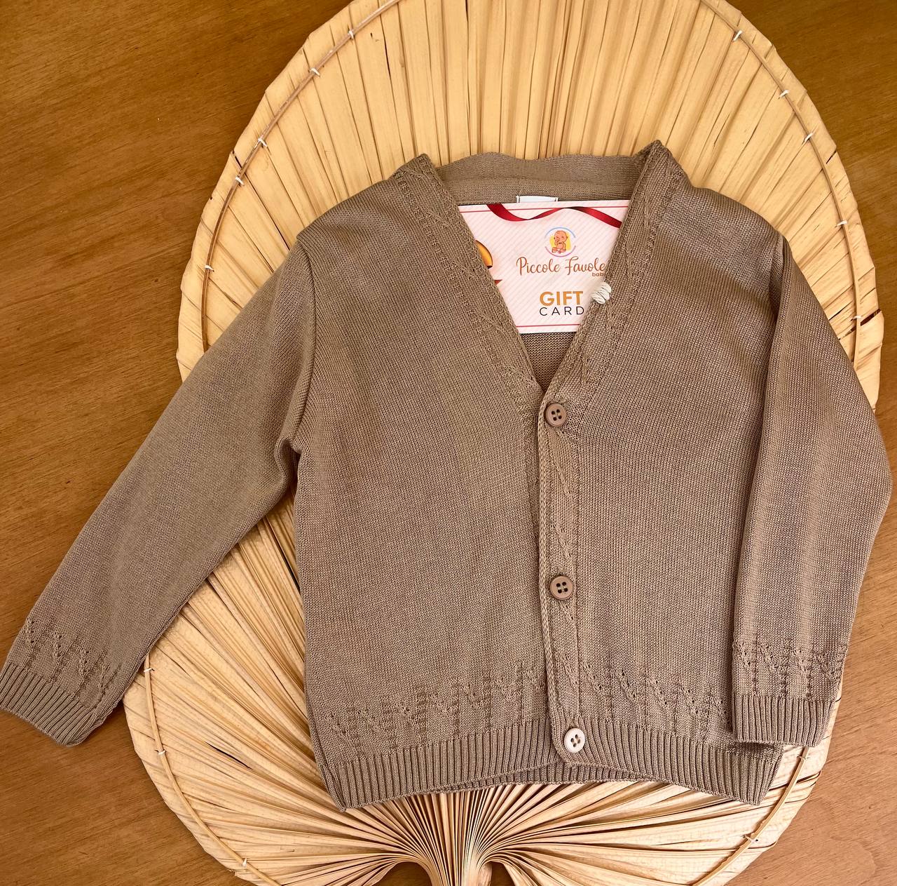Cardigan coprispalle lungo in filo