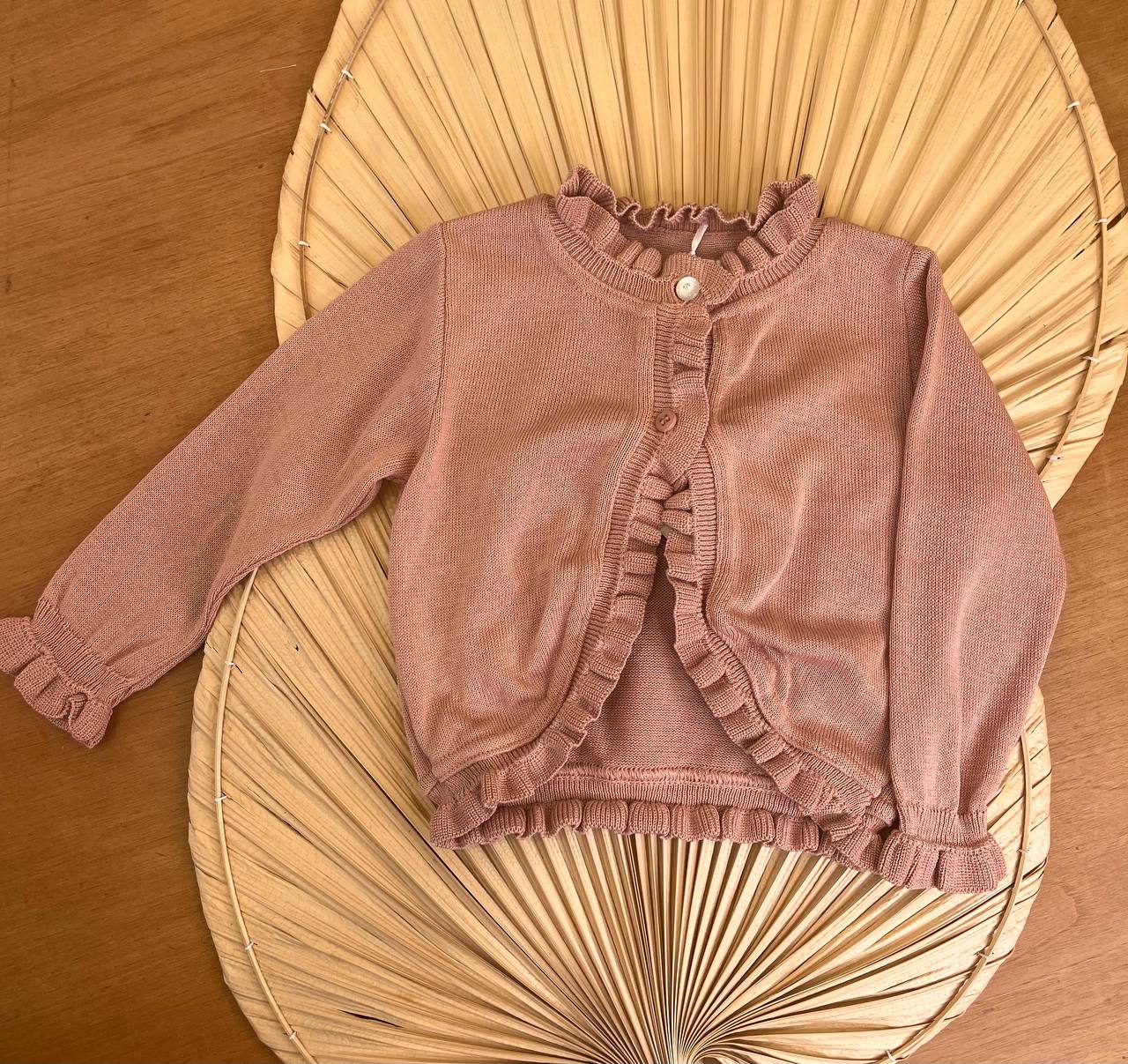 Cardigan coprispalle lungo per bimba
