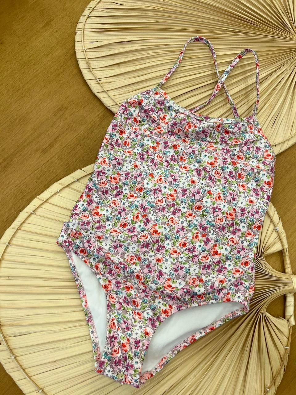 Costume intero fantasia floreale bimba