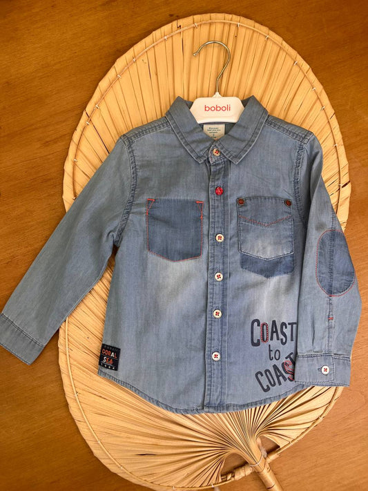 Camicia di jeans bimbo